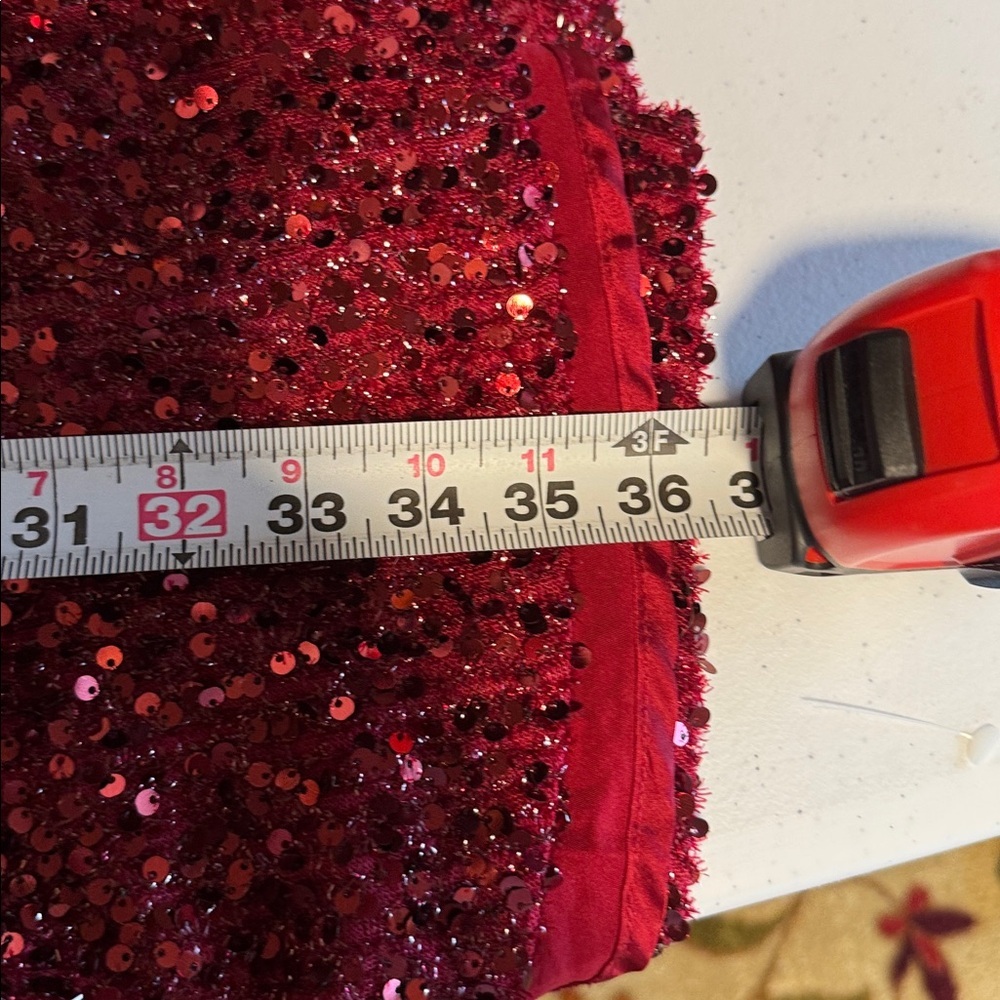 Minuet Red V-Neck dress - - Picture 12 of 16